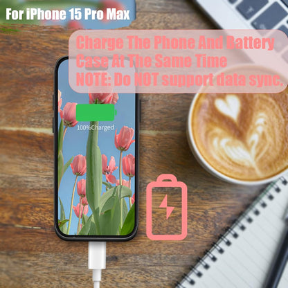 Sitong battery case — 6000mAh rechargeable extended battery for iPhone 15 Pro Max