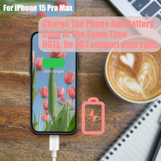 Sitong battery case — 6000mAh rechargeable extended battery for iPhone 15 Pro Max