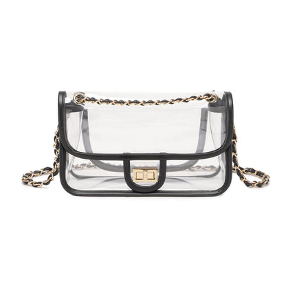 LAM GALLERY clear handbag with chain for stadium and concert use