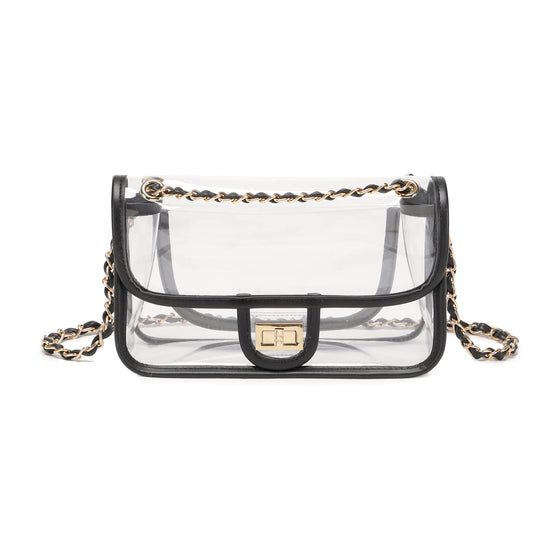 LAM GALLERY clear handbag with chain for stadium and concert use