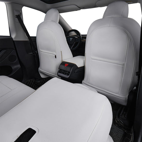 EKR Model Y seat covers — Custom fit for Tesla Model Y 2026, airbag compatible, leather