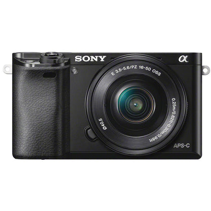 Sony Alpha a6000 digital camera with 16-50mm power zoom lens and 24.3MP sensor