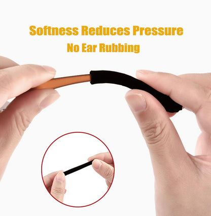 Yauende eyeglass case — Soft cotton ear cushions for comfort and grip