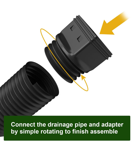 Ogutter downspout extensions — flexible and extendable from 21 to 66 inches