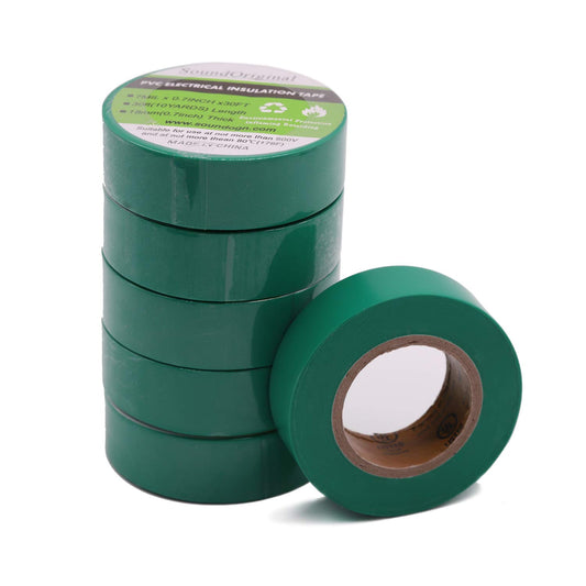 SoundOriginal electrical tape colors 3/4 inch x 30 feet, 6 pack