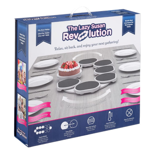 Rotating tray — Long lazy Susan for kitchen and dining tables