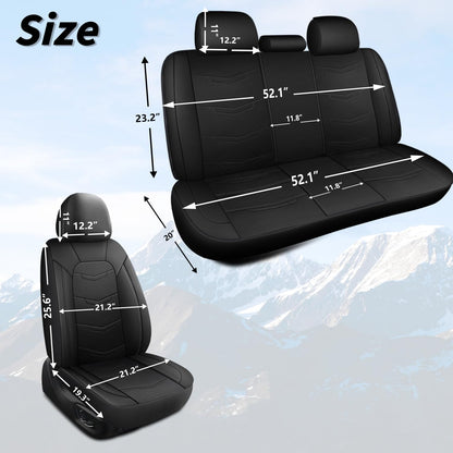 HChengkikz vehicle seat cover — leather, breathable and sporty design, universal fit