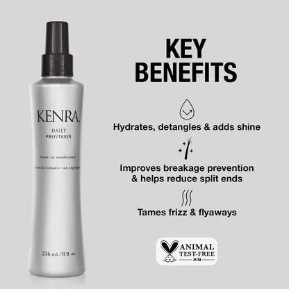 Kenra Daily Provision leave-in conditioner — hydrates and detangles hair