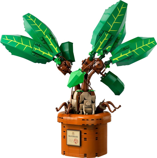 LEGO Harry Potter Mandrake figure and pot plant toy - magical creature playset for kids