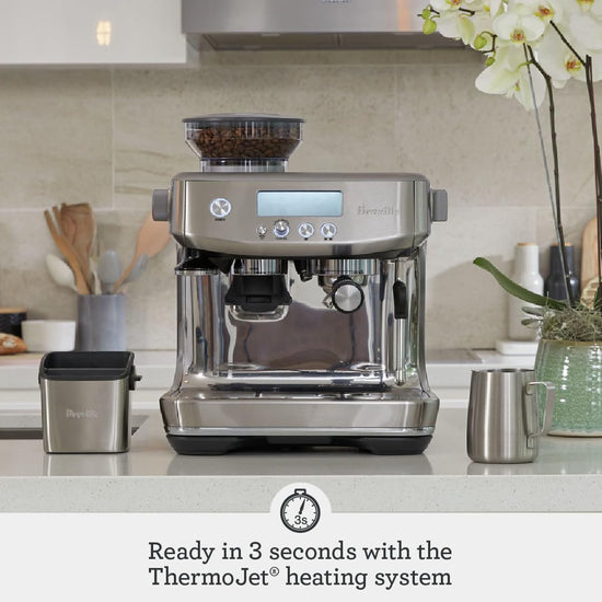 Breville Barista Pro — Espresso machine with built-in grinder and steam wand