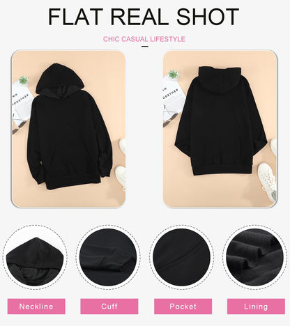 SWEATSHIRT — Women's casual lightweight pullover with pocket