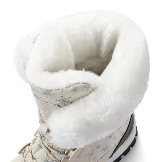 COOJOY waterproof winter snow boots — lightweight and warm mid calf booties