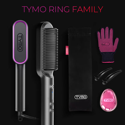 Hair straightener brush — Fast heating and dual voltage technology for women