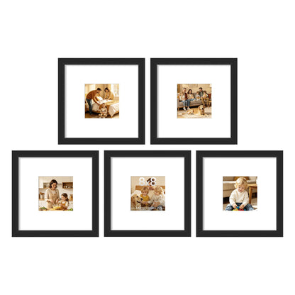 upsimples picture frame set with five frames