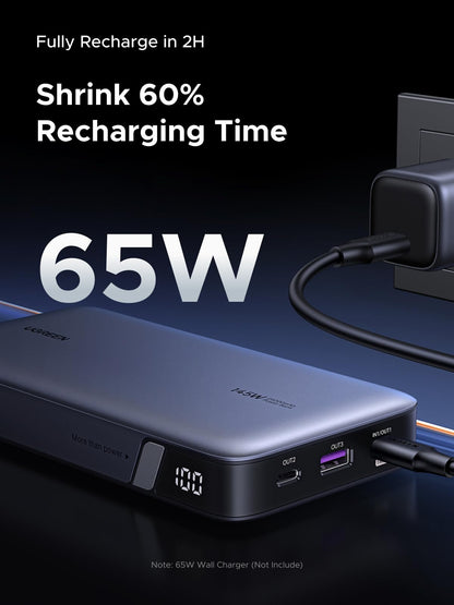 UGREEN power bank — 25,000mAh, 145W portable charger for laptops and devices