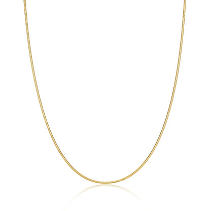 DEARMAY herringbone necklace - 14K gold plated with various chain options