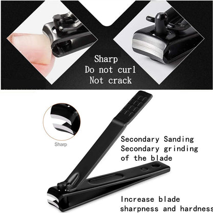Nail clipper — professional manicure set with precision tools and storage case.