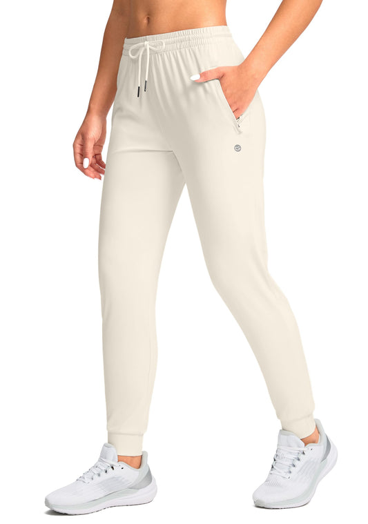G Gradual Women's Joggers Pants with Zipper Pockets Tapered Running Sweatpants for Women Lounge, Jogging