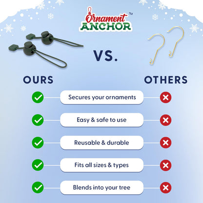 Temporary hanger hook — Anchor ornament hooks for hanging Christmas decorations