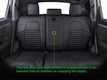 Vehicle seat cover — Custom fit leatherette for Acura ILX 2019-2021