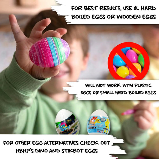 Art craft kit — Includes egg decorating spinner and 8 non toxic markers
