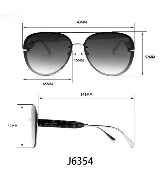 Jessica Simpson sunglasses — metal aviator with UV400 protection