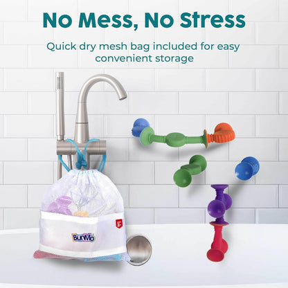 BUNMO bath toy — connect and build for hours of creative fun and skill development