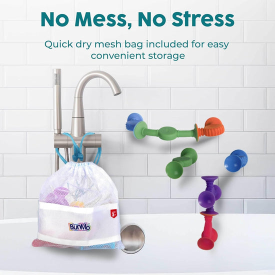 BUNMO bath toy — connect and build for hours of creative fun and skill development
