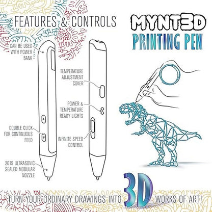 MYNT3D 3D printer — Compatible with 1.75mm ABS and PLA filaments