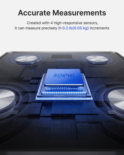 RENPHO smart scale — Bluetooth body fat and composition monitor with app