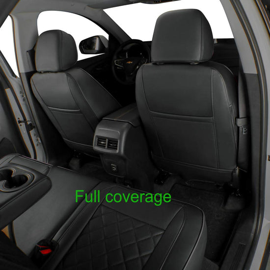 EKR Malibu seat covers — Custom fit leather for Chevrolet Malibu 2016-2025 with armrest