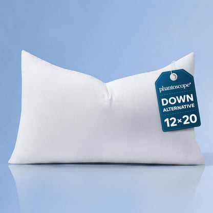 Phantoscope 12x20 Throw Pillow Insert, Lumbar Support Pillow for Couch Bed