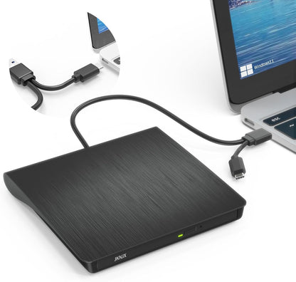 Optical disc drive — Slim and portable USB 3.0 and Type-C reader and writer for multiple systems