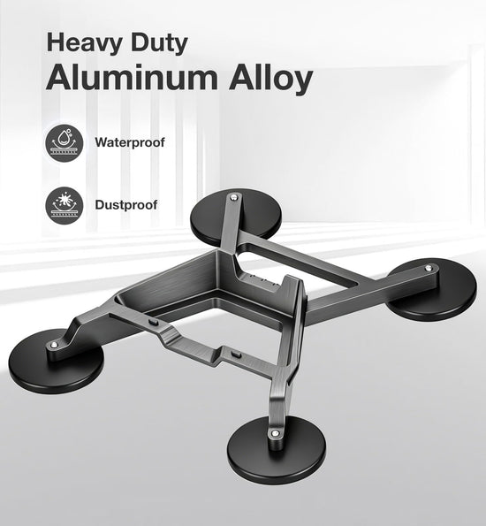 OANDYS Starlink Mini Mount, 220lbs Heavy Duty Magnetic Car Roof Mount with 8° Aerodynamic Tilt, Die-Cast Aluminum Starlink Mini Vehicle Bracket, Scratch-Free Portable Stand for RV, Truck, SUV & Boat