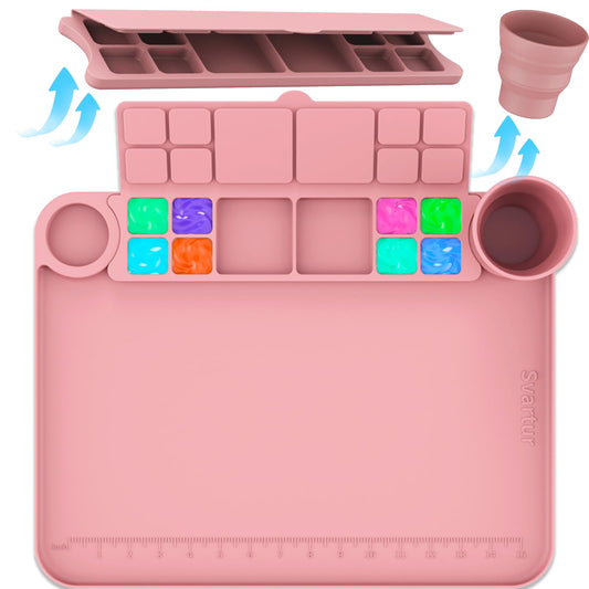 Svartur task tray with removable cup and palette