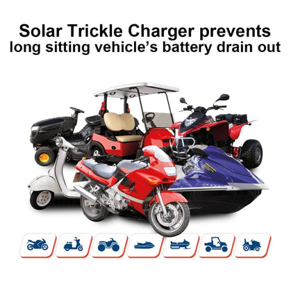ECO-WORTHY solar car battery trickle charger - Portable power panel backupECO-WORTHY battery charger - 12 volts 5 watts solar car battery maintainer