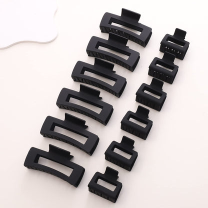 Alemaky hair clip set with square claw clips in neutral colors for all hair types