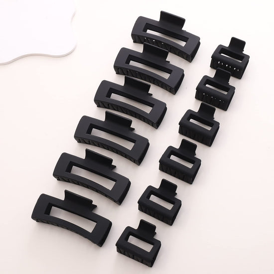 Alemaky hair clips - 12 pack square claw clips with strong hold for all hair types