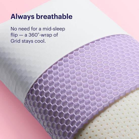 Pillow — Talalay latex foam cooling design for combo or side sleepers