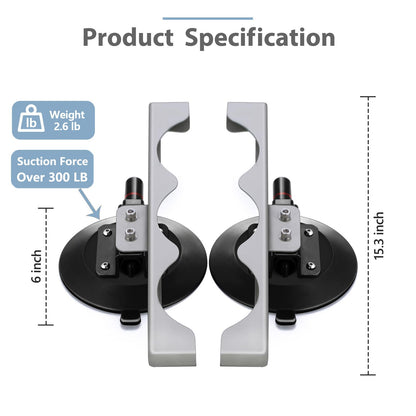 300LB Heavy Duty Suction Roof Mount for Starlink Standard 4 / 4X / Gen 3