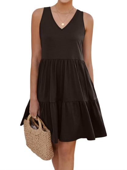 Eayouko dress with pockets and tiered flowy design
