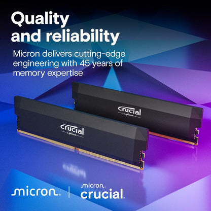 Internal memory — Crucial Pro 32GB DDR5 RAM kitInternal memory — Crucial Pro 32GB DDR5 RAM