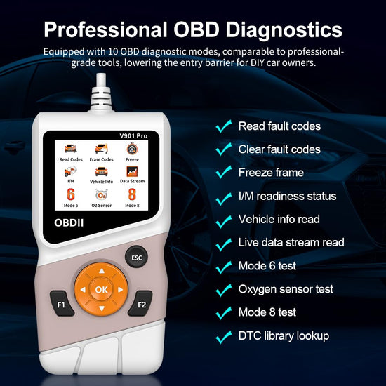 OBD2 Scanner Battery Tester 12V Car Diagnostic Tool Code Reader