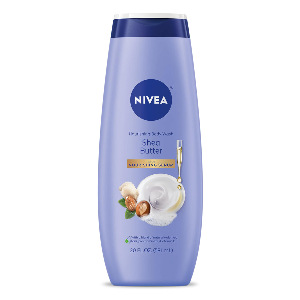 NIVEA skin cleaning agent — shea butter nourishing body wash 20 fl oz bottle