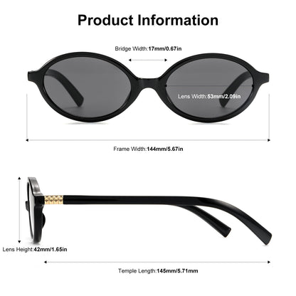 Shoes — Retro oval sunglasses for women in vintage 90s style