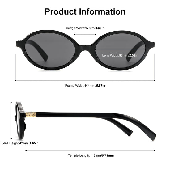 Shoes — Retro oval sunglasses for women in vintage 90s style