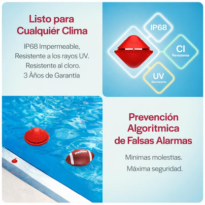 BCONE pool alarm by Lifebuoy | ASTM certified with app alerts and voice control