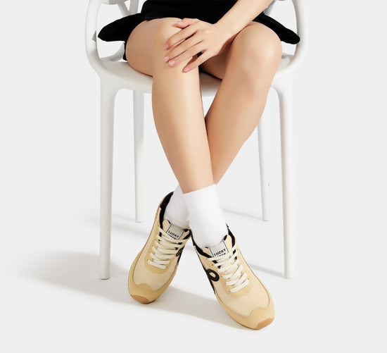 LUCKY STEP women's low top sneakers - trendy and stylish design for comfort and versatility.