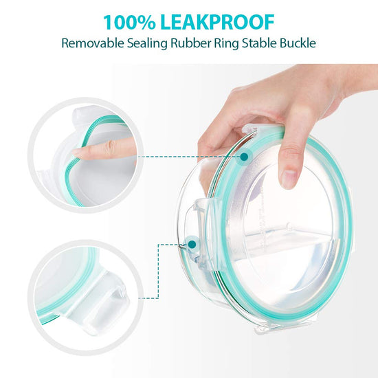 Bayco food storage containers with lids - airtight and leak proof design 24 pieces