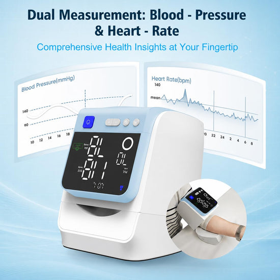 Automatic Electronic Blood Pressure Monitor, 22-40 CM Blood Pressure Cuff, 3 Users*199 Memories, Arm Blood Pressure Monitors for Home Use, Backlit Large LED Screen, BP Monitor (White Lake Blue)
